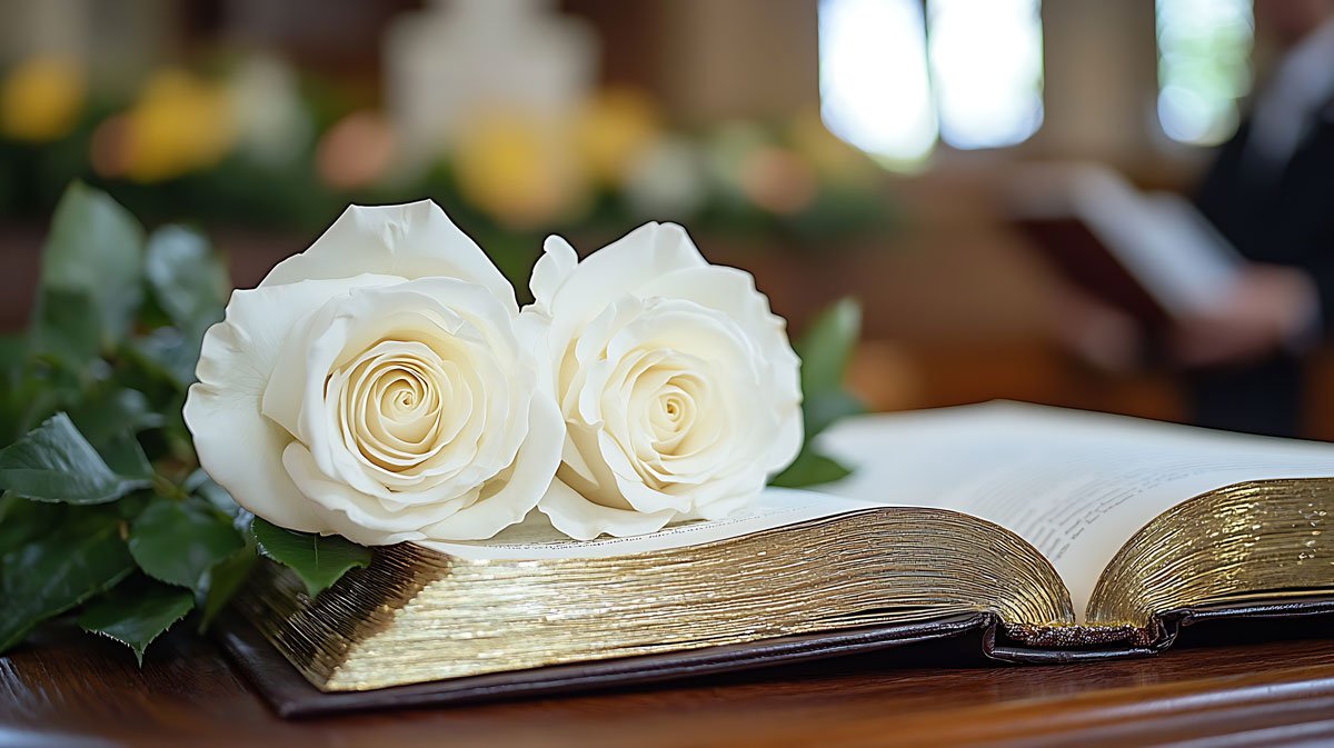 photo of some roses with a poetry book