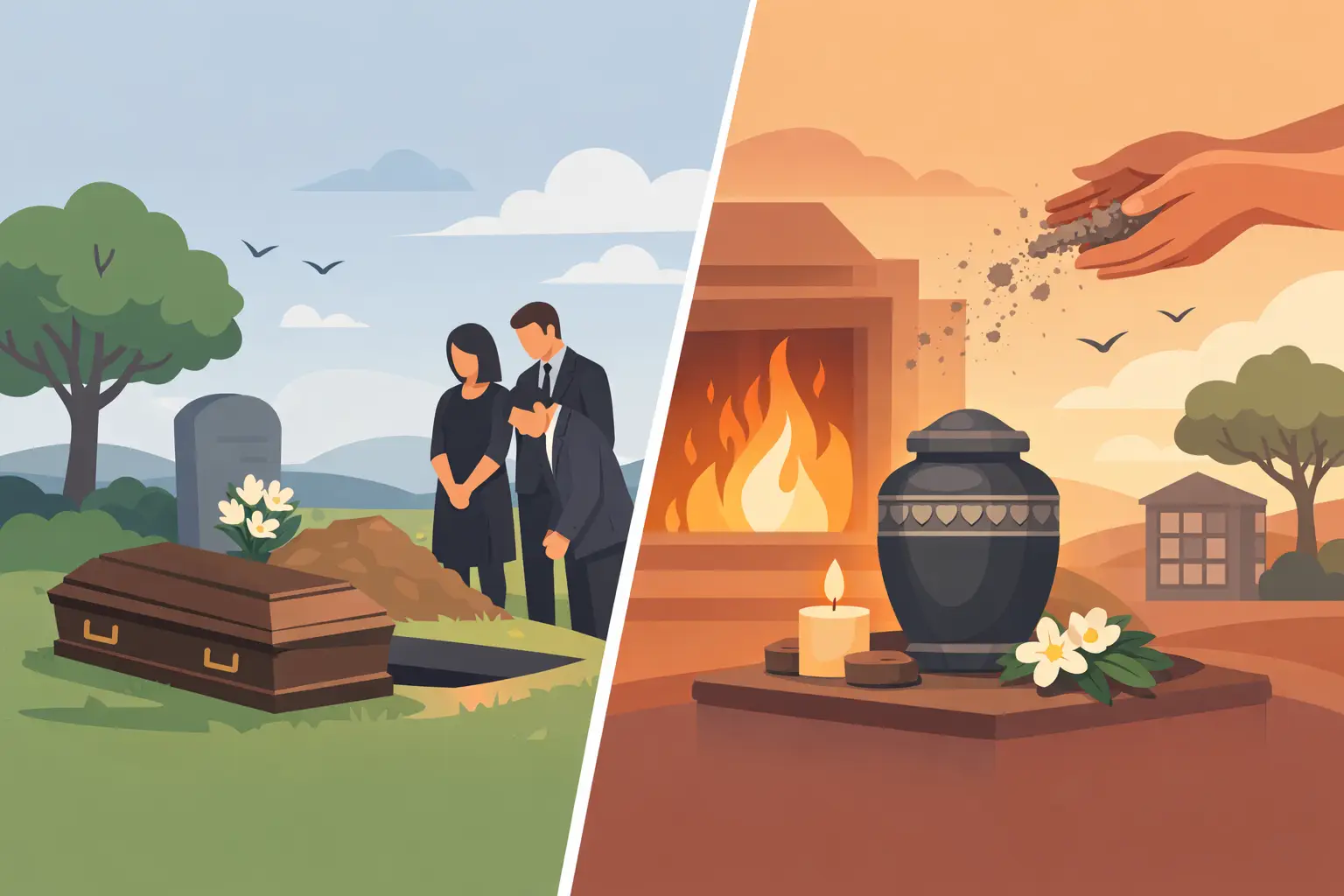 Burial Service vs Cremation Ceremony